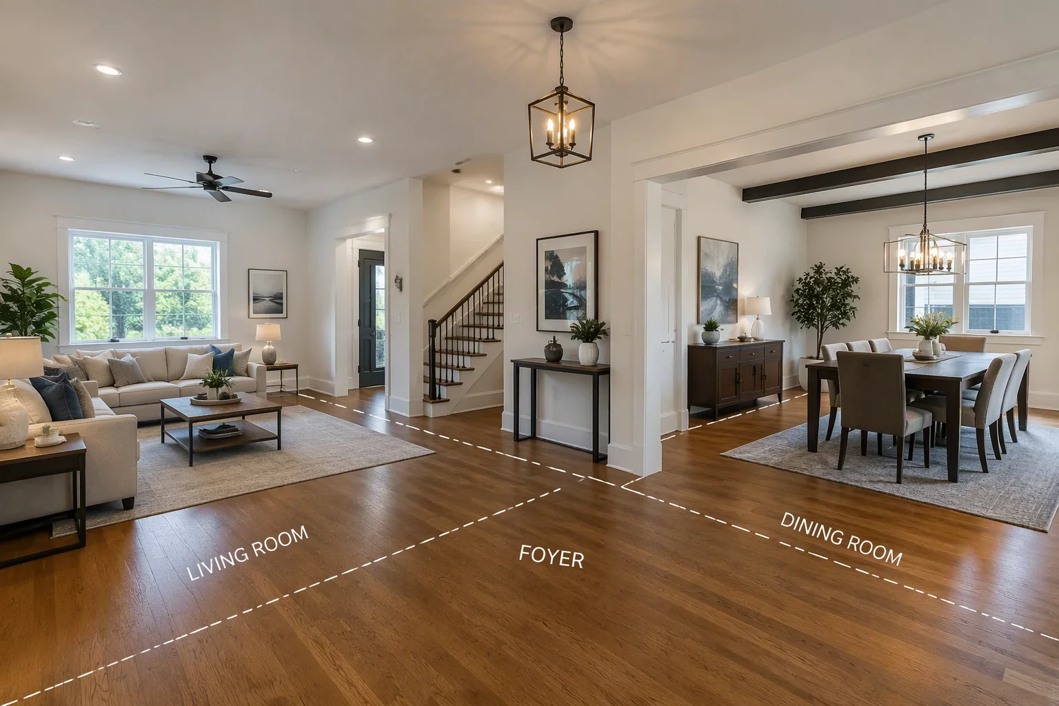Decomposing Open Floor Plans Into Discrete Work Zones