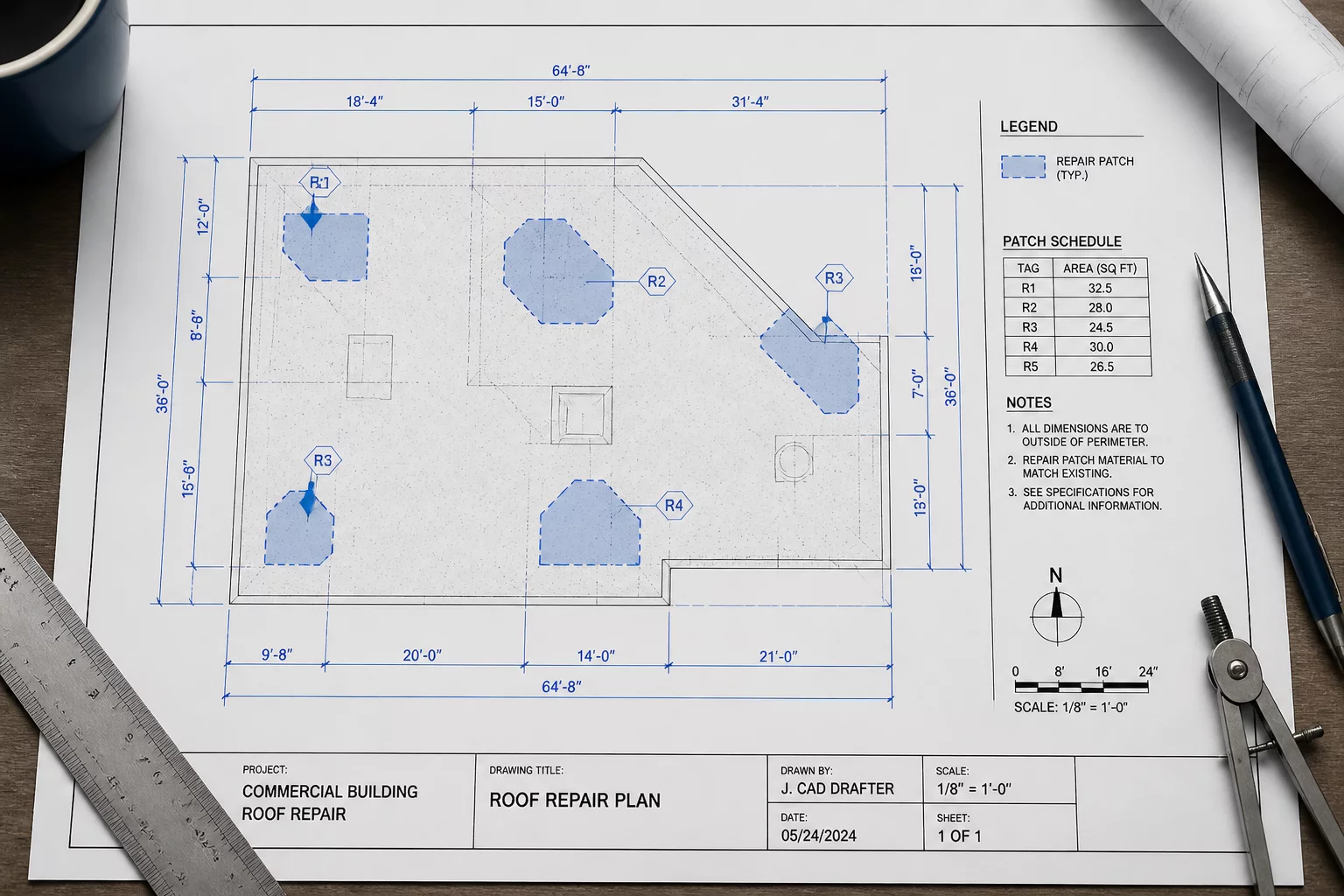Separating Room Dimensions From Work Quantity Traces